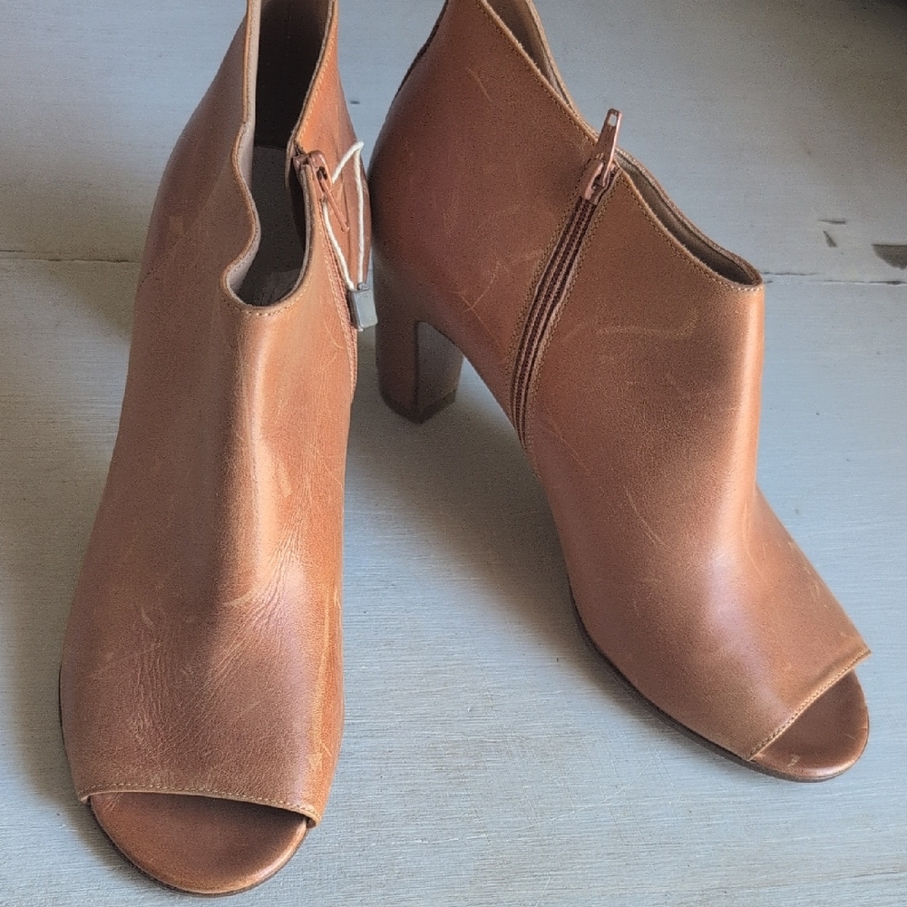 Maison Martin Margiela Tan Heeled Peep-Toe Boots